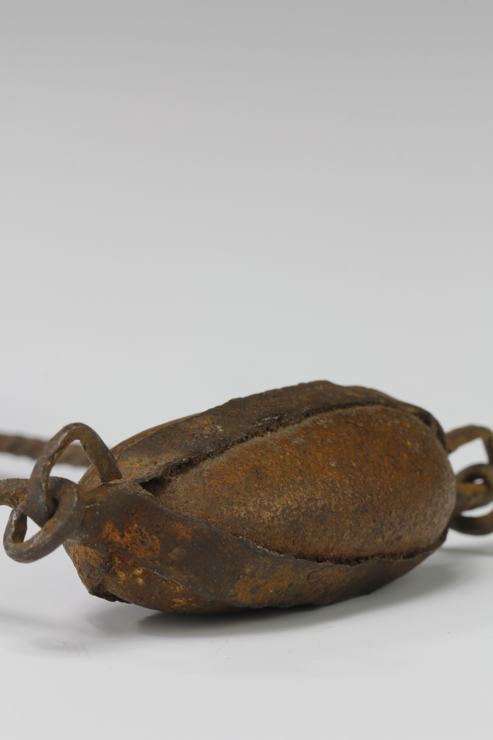OLD IRON AND STONE 'HOGON' NECK ADORNMENT. DOGON, MALI