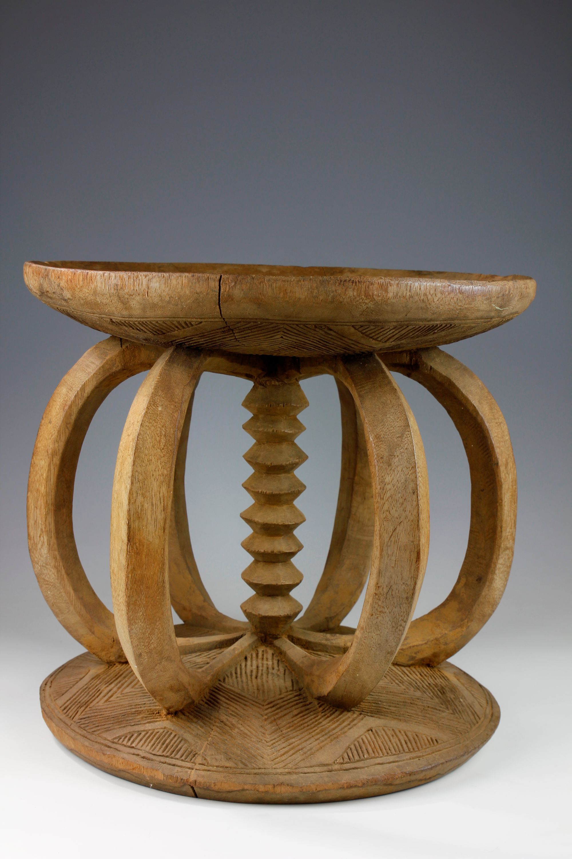 Large Igbo Prestige Stool, Nigeria