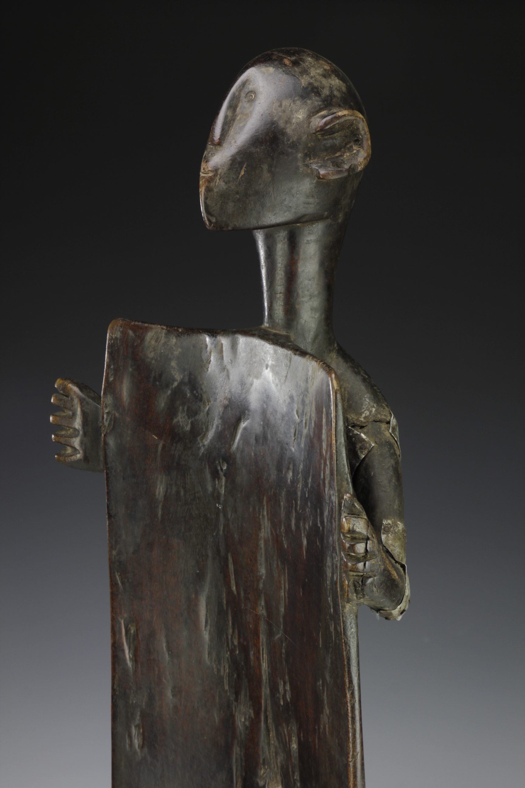 FINE RARE NYAMWEZI HIGH BACKED CHAIR, TANZANIA