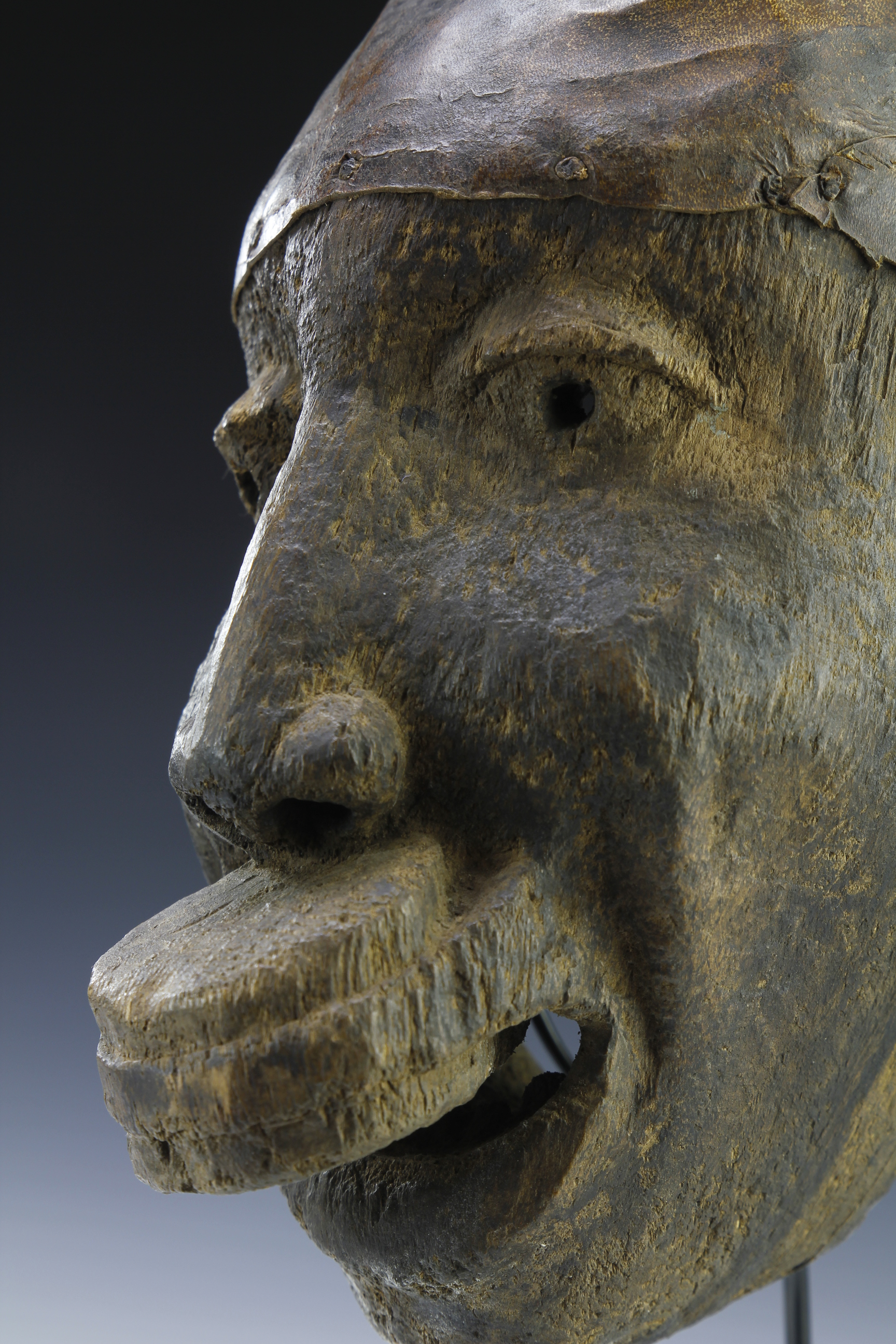 MAKONDE MASK WITH LIP PLATE, TANZANIA