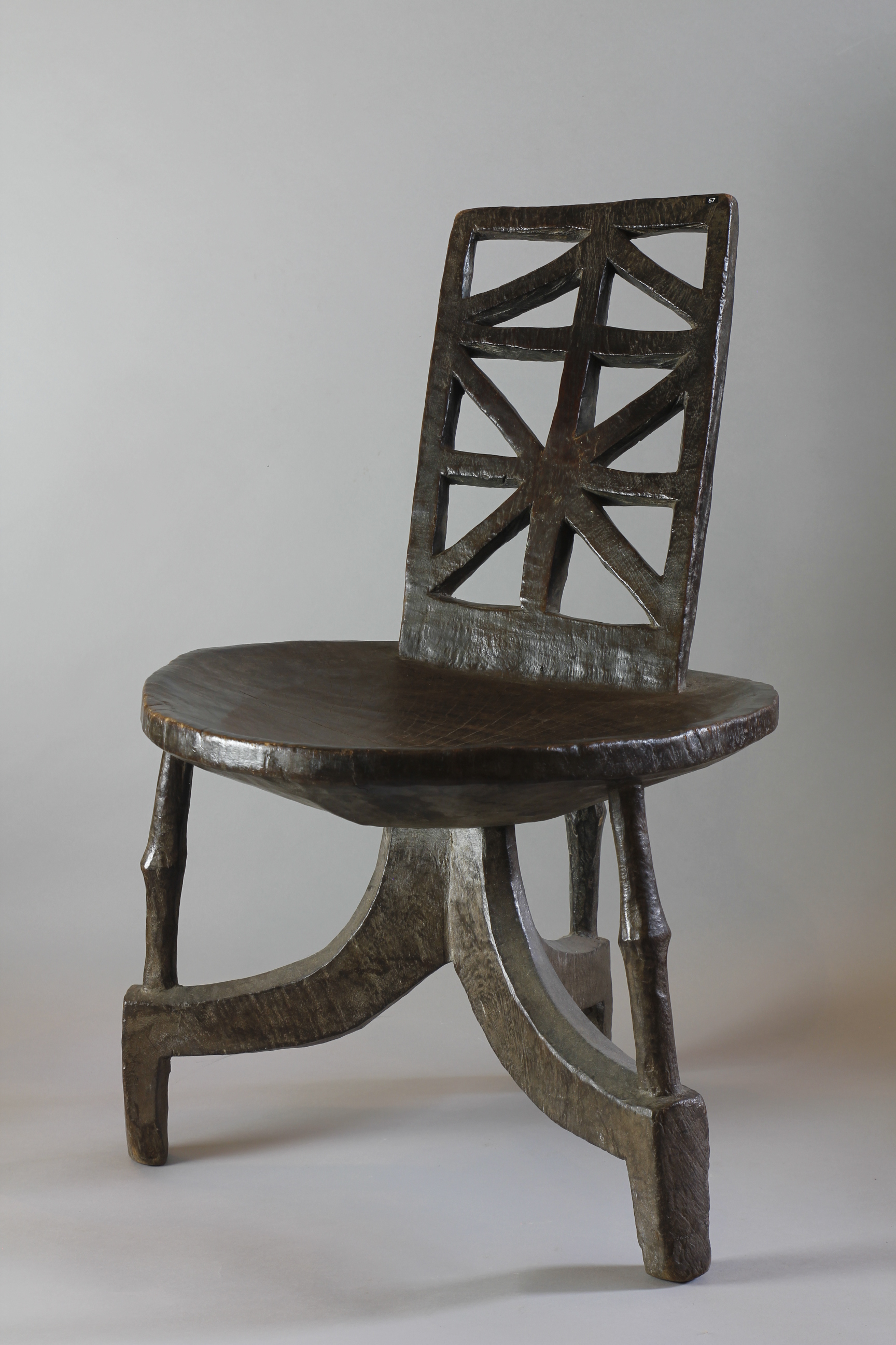 IMPRESSIVE LARGE HIGH BACK CHAIR. WOLLEGA, ETHIOPIA Copy