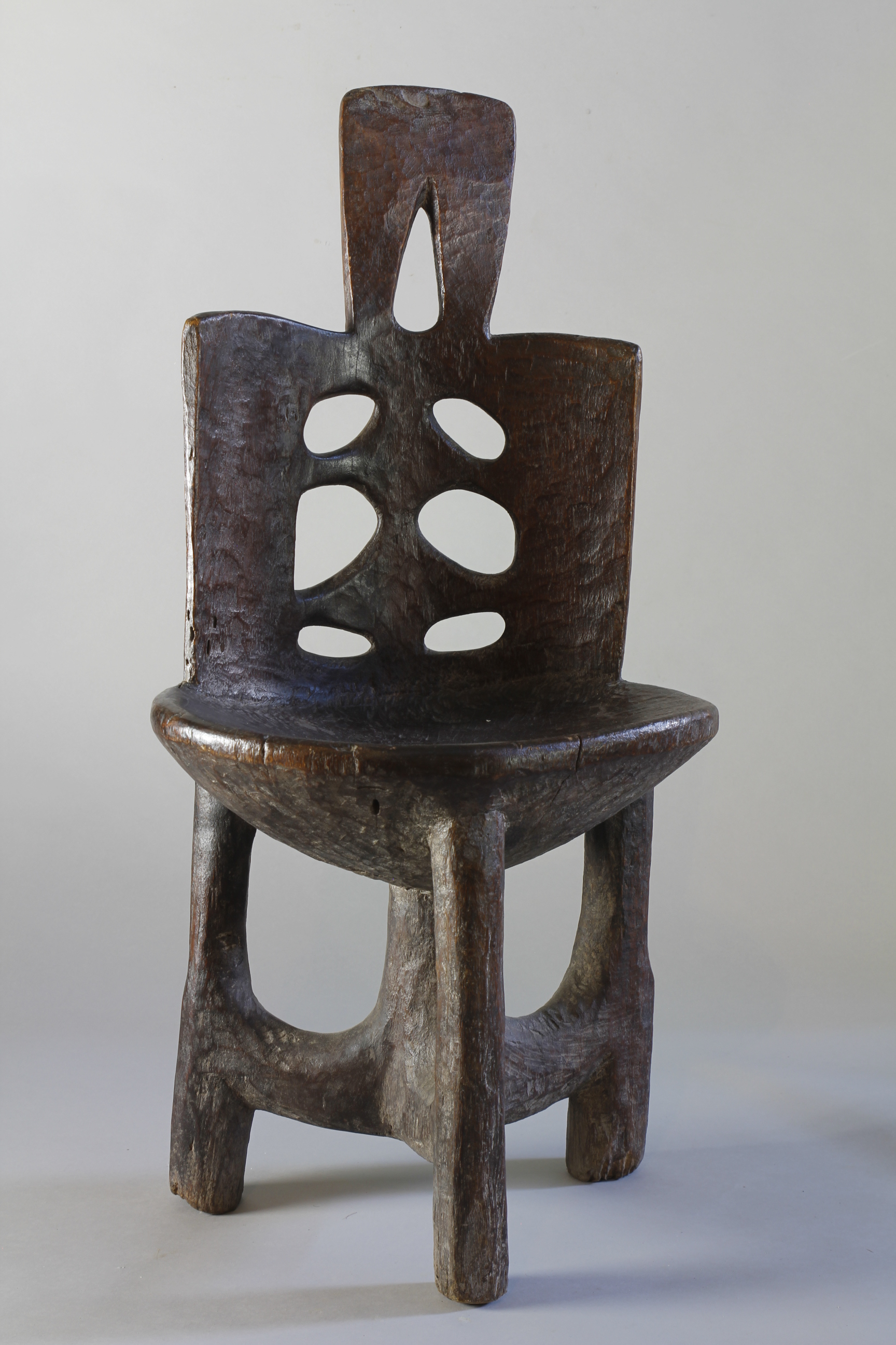 Late 19th Century Selale High-Backed Chair, Ethiopia