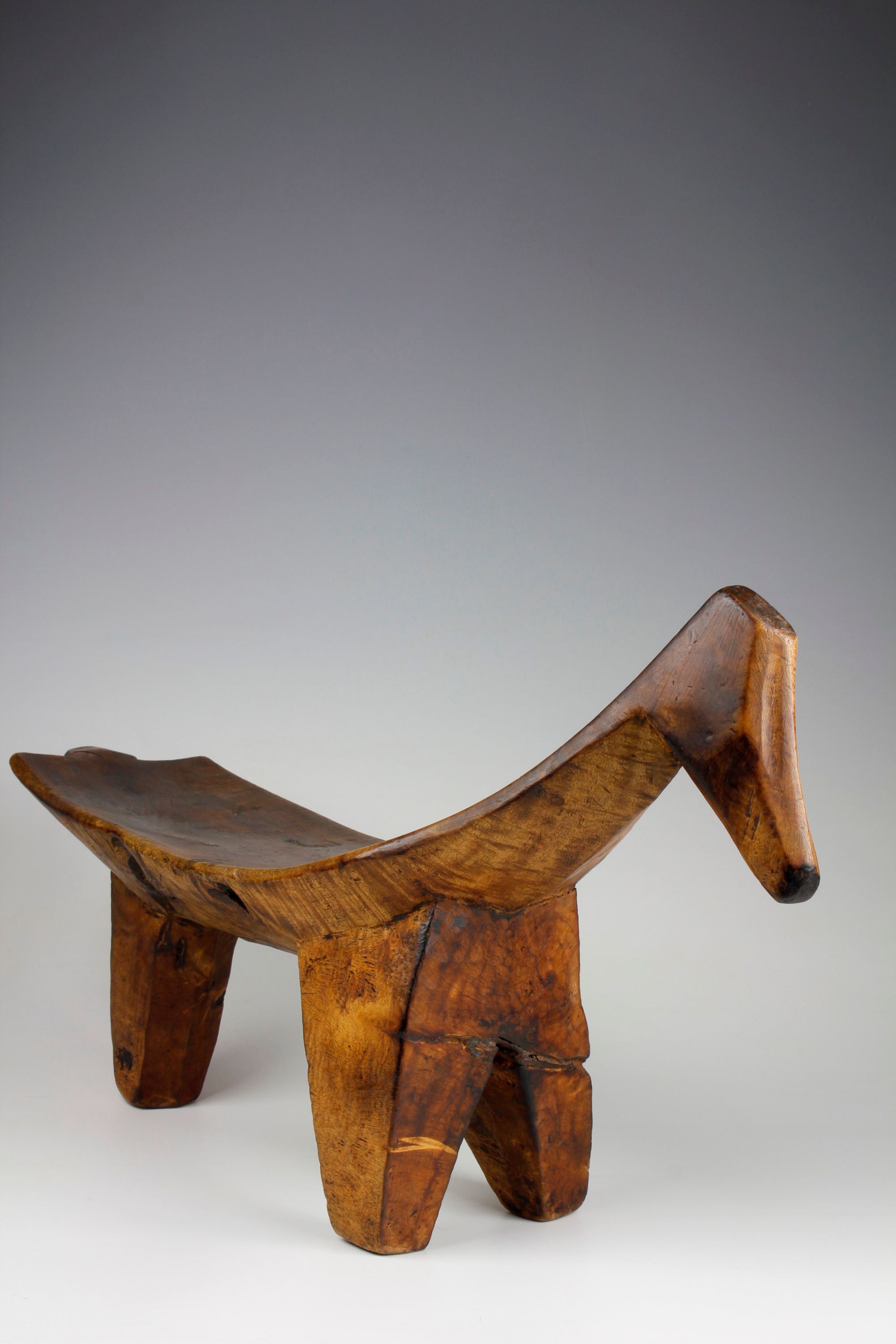 Lobi/Gurunsi Zoomorphic Stool, Burkina Faso