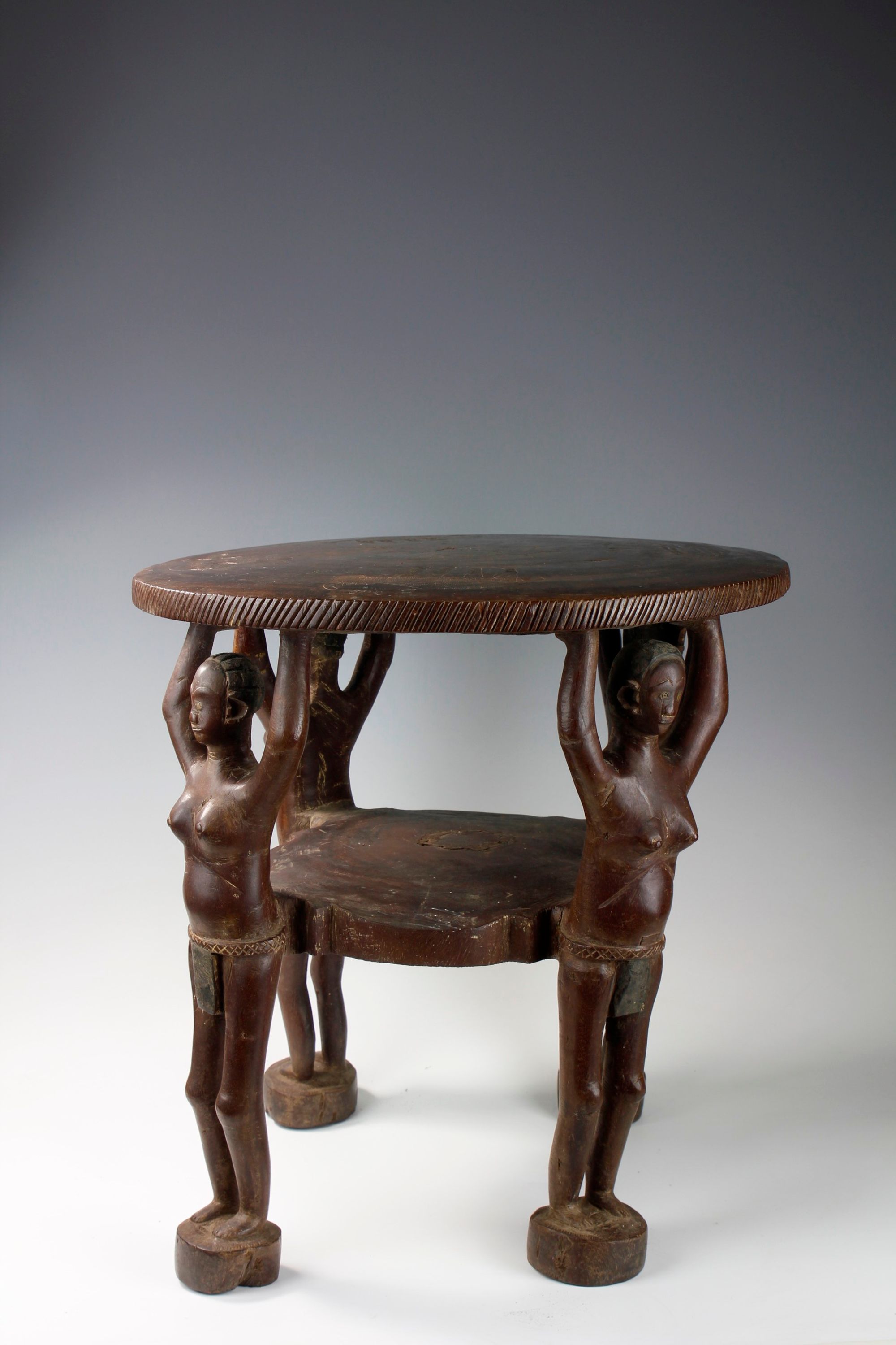 Table With Figurative Supports and Etched Animal Designs, Southern Africa