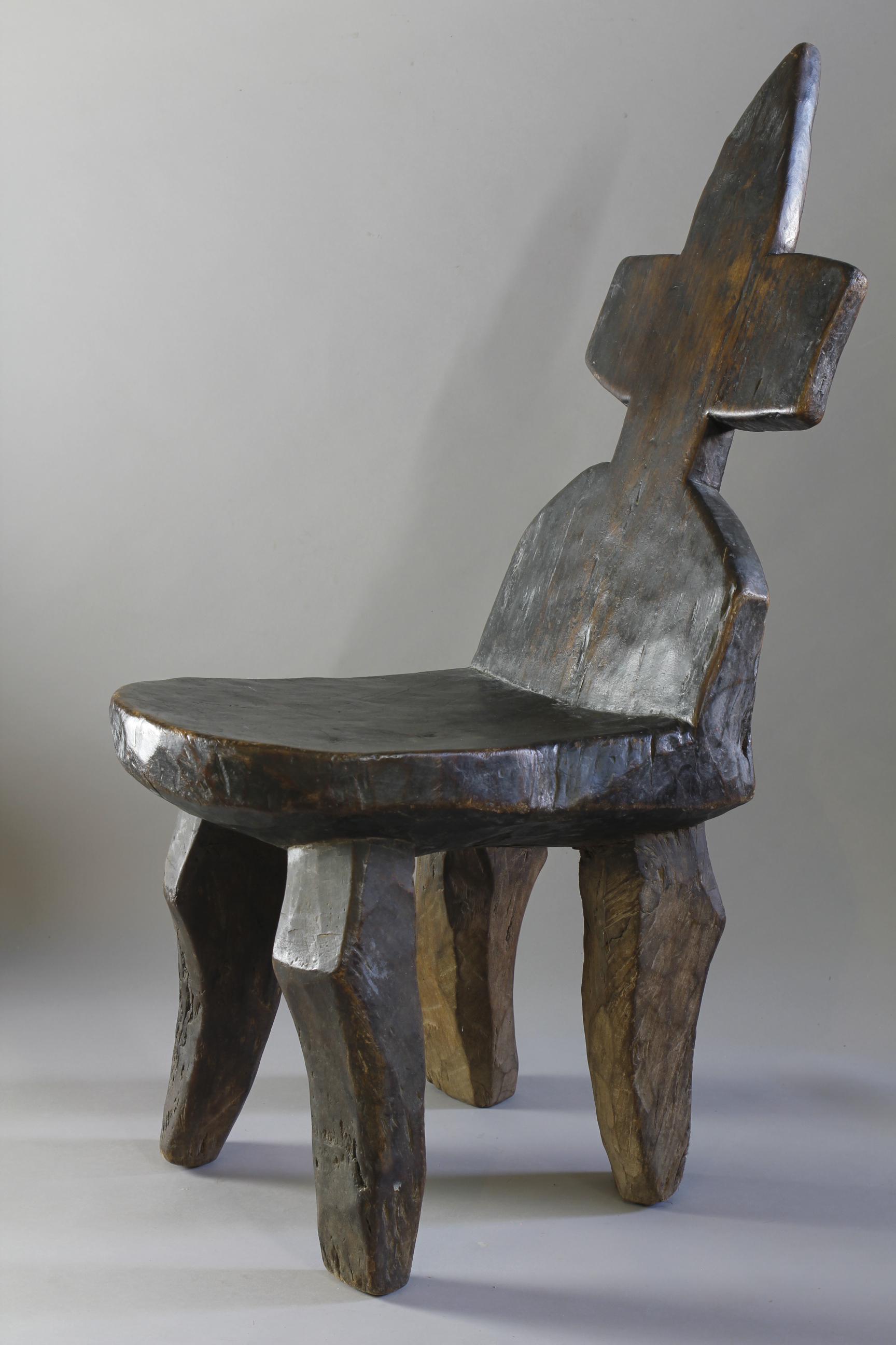 Extremely Rare Form of High Backed Chair, Ethiopia