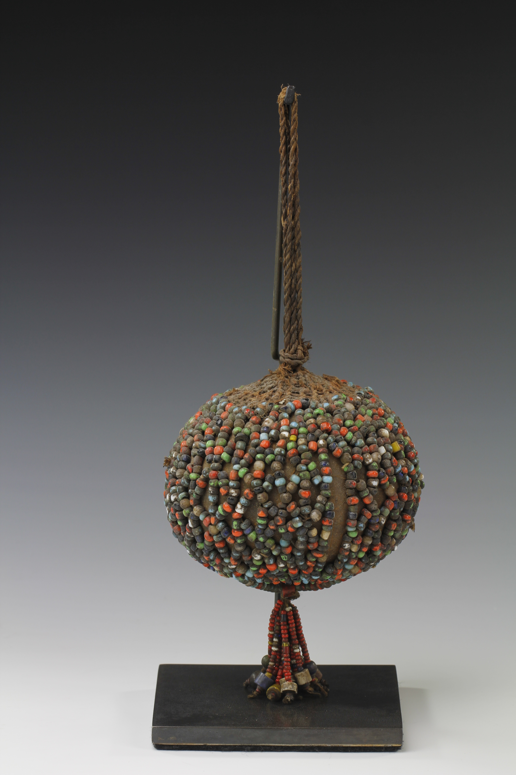 A BEADED PRESTIGE OR FETISH OBJECT, FON OR KIRDI CULTURE