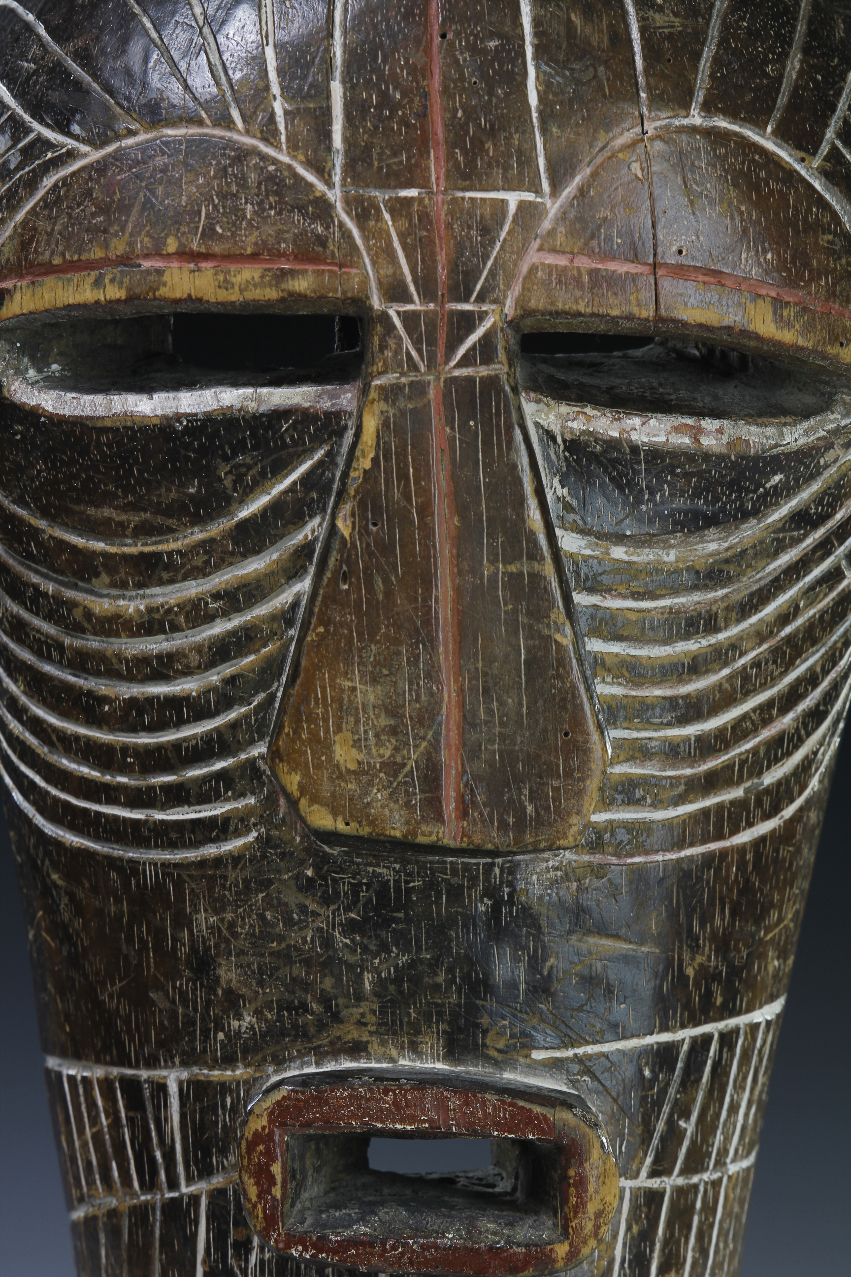 FINE LUBA KIFWEBE MASK, DRC. EX CHRISTIE'S. LONDON 1979