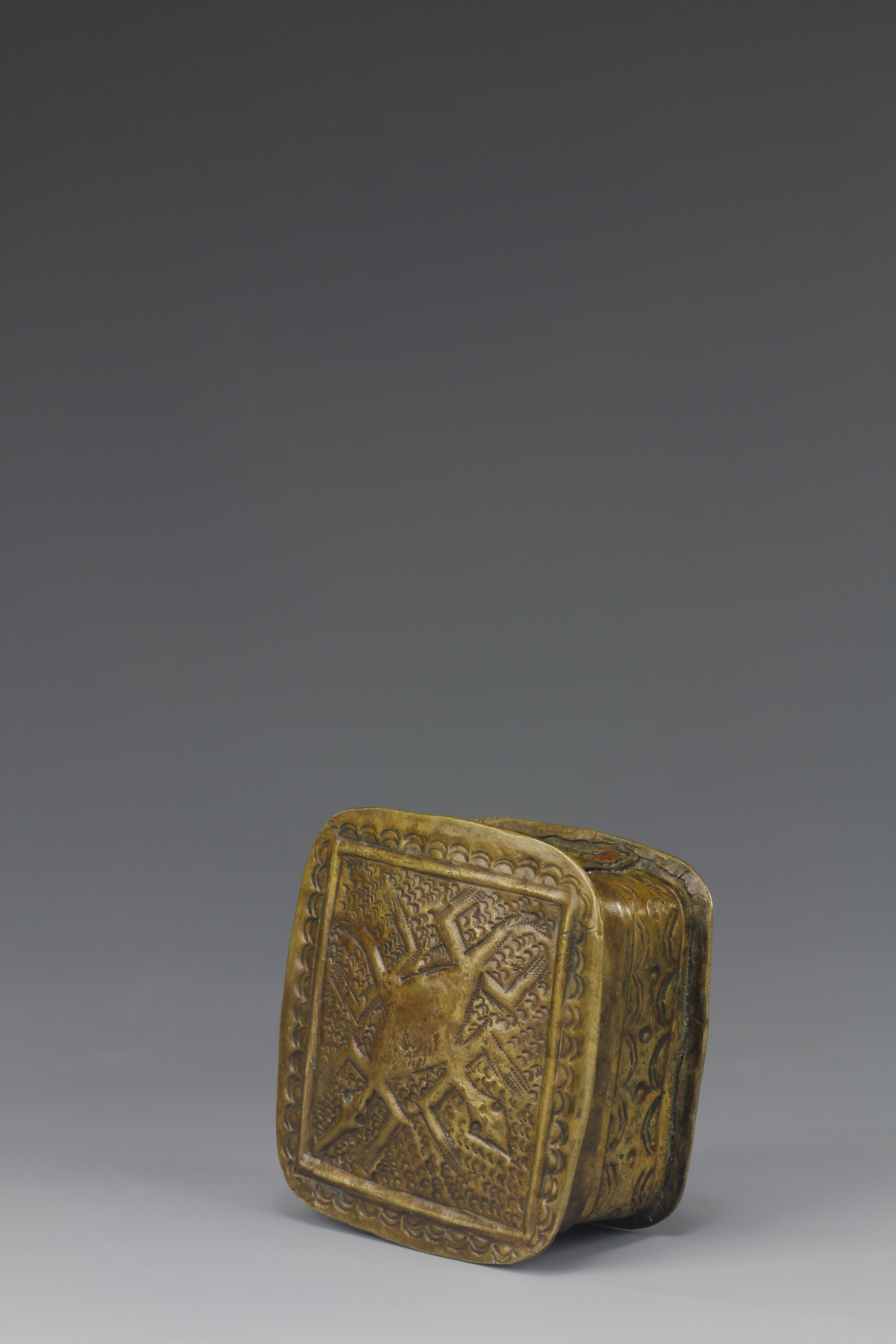 FINE GOLD DUST CONTAINER. AKAN, GHANA