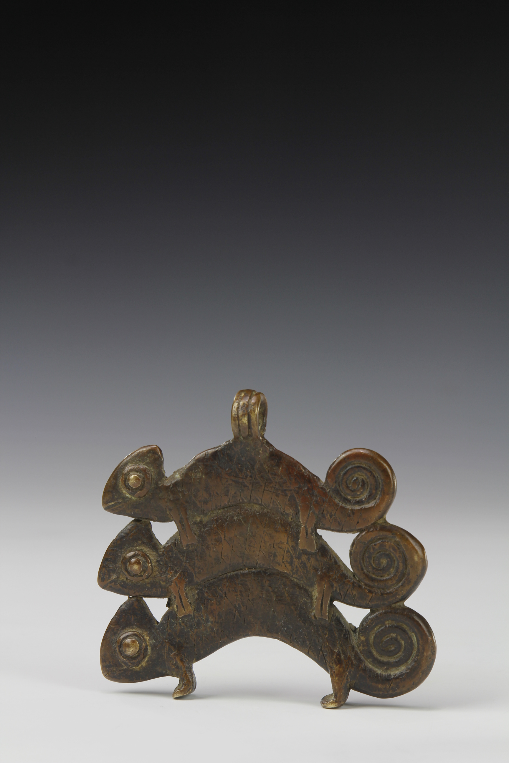 BRONZE PENDANT. GAN, BURKINA FASO