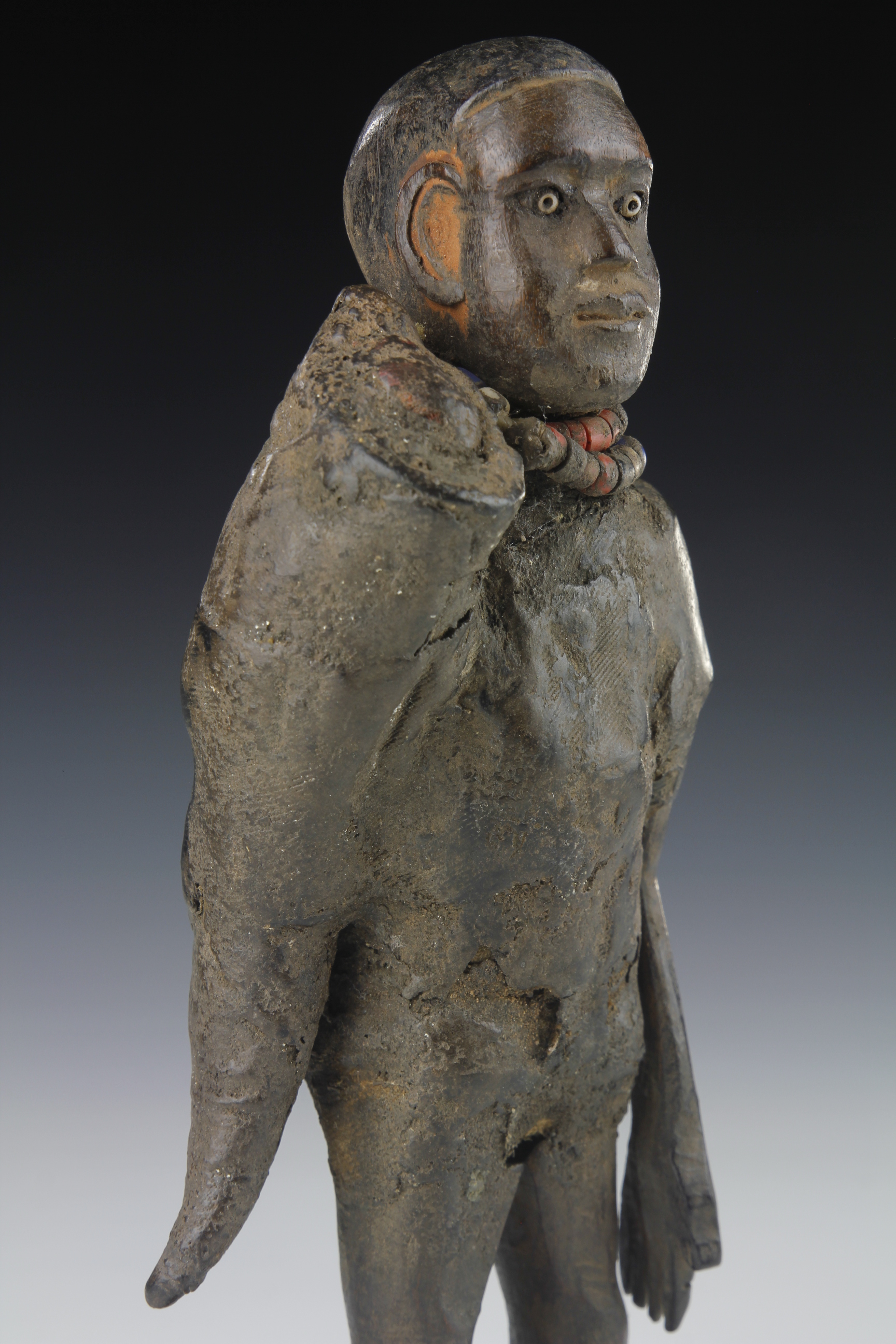 FIGURATIVE FETISH WITH HORN. SAMBAA, TANZANIA