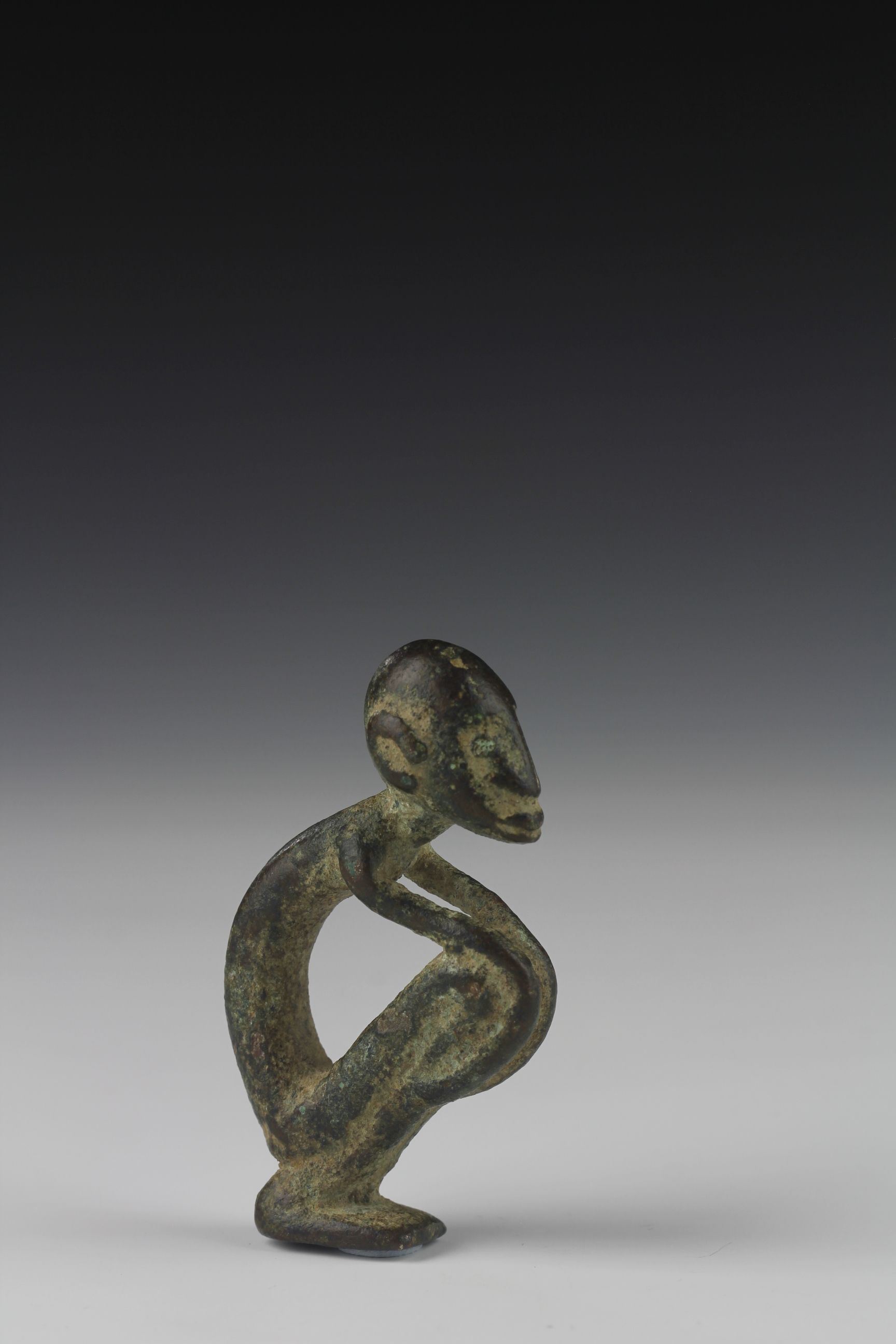 MINIATURE BRONZE FIGURE. DOGON, MALI