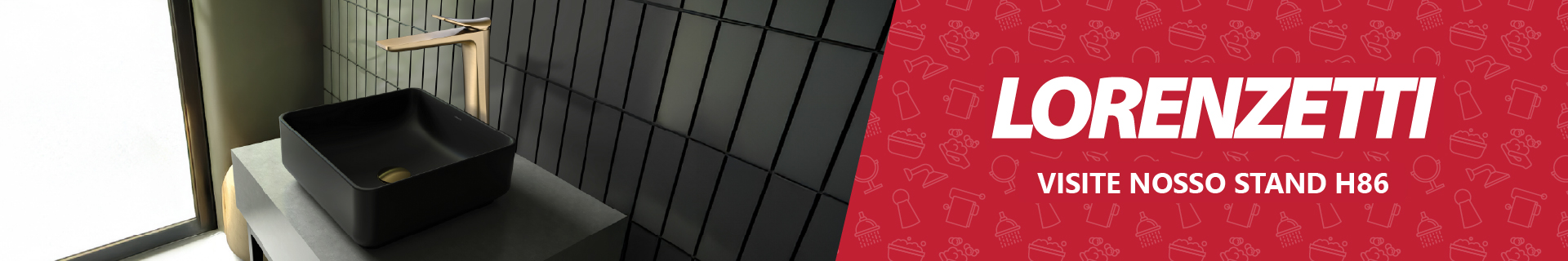 Banner patrocinado Lorenzetti - Visite nosso stand H86