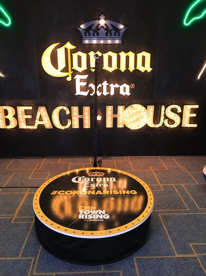 Branded 360 photo booth