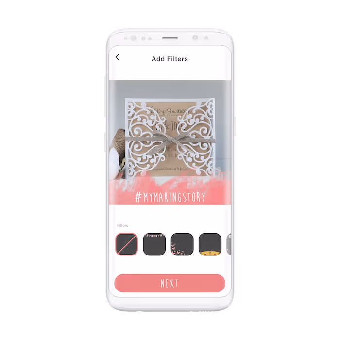 The Sizzix App custom image filters