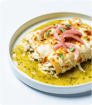 Plate of enchilladas