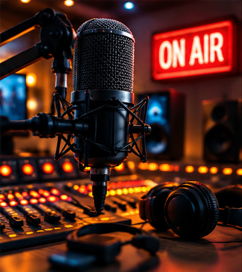 Radio with On Air Sign