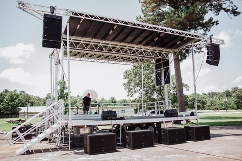 mobile stage event production Houston