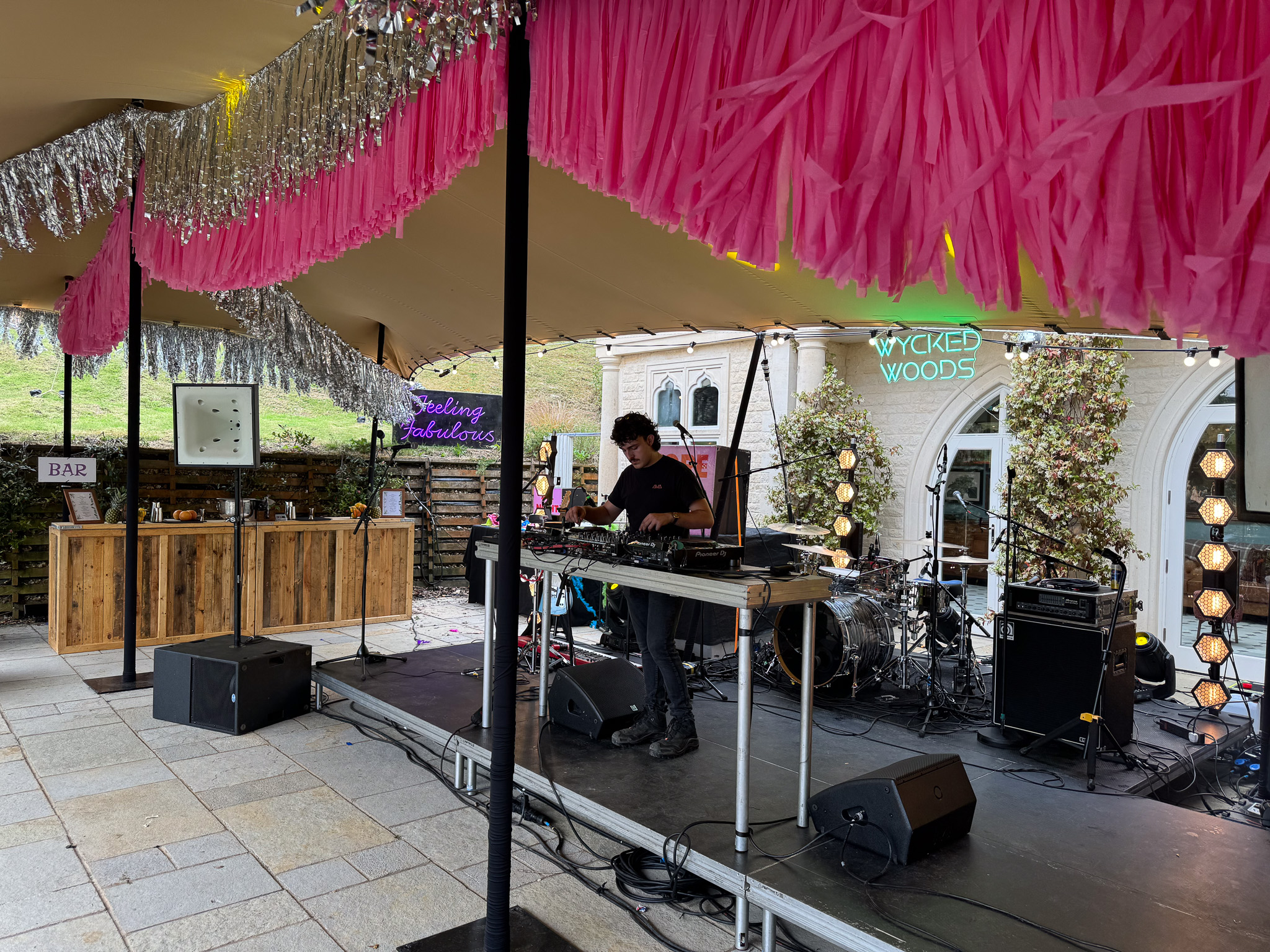 Wedding venue lighting design