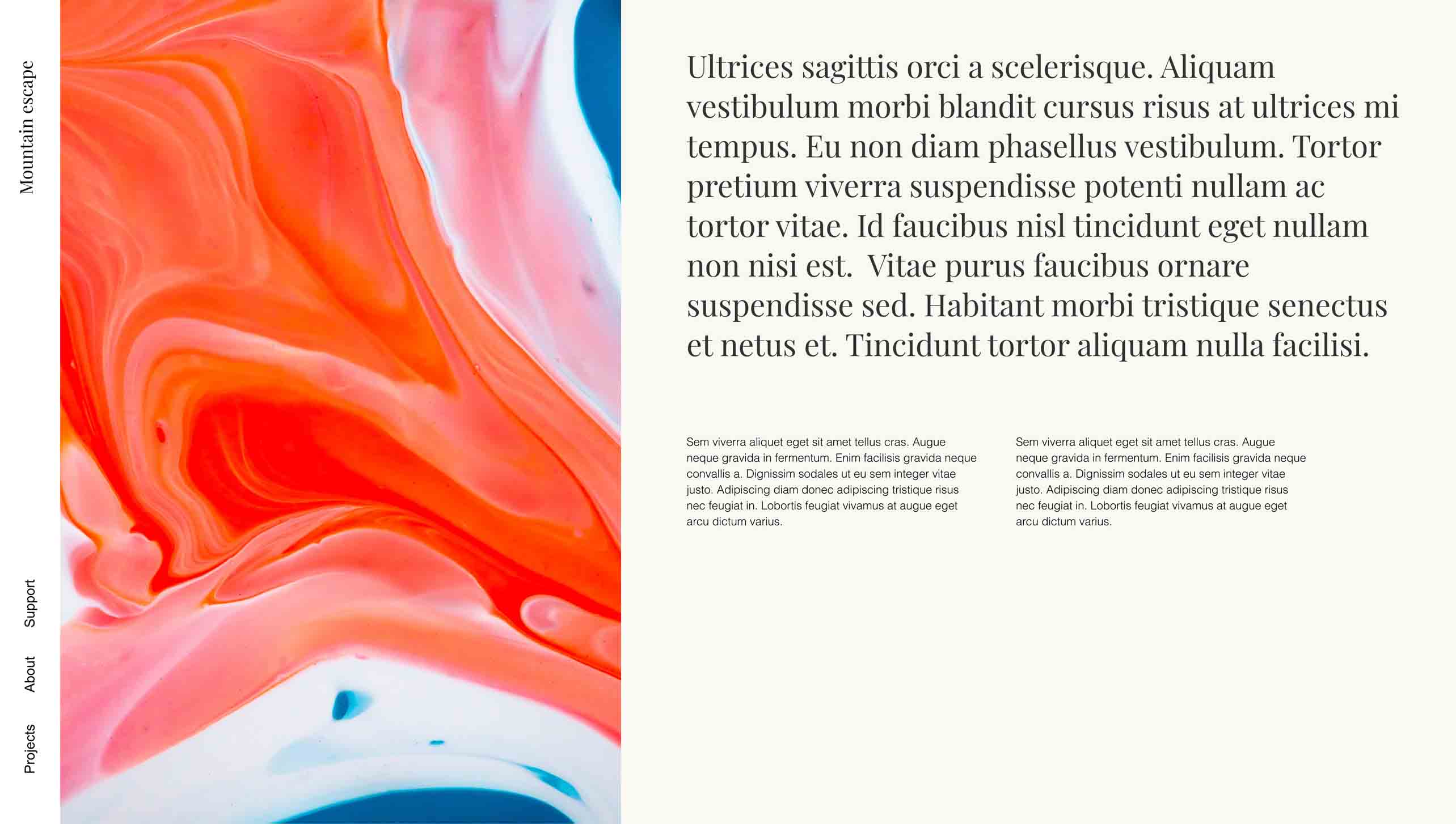 Screenshot of a design site.