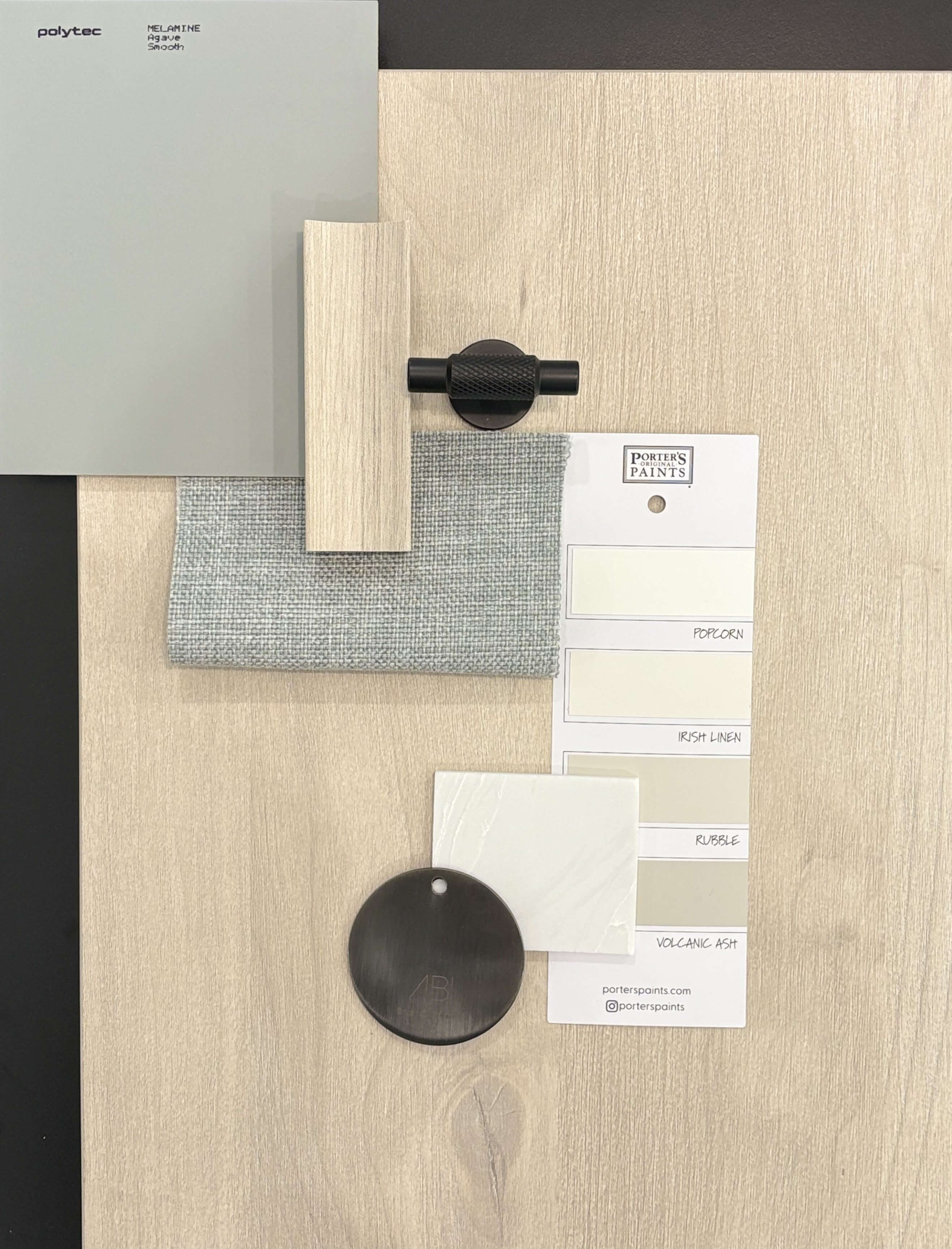 Light oak cabinetry with soft neutral benchtop for a clean modern aesthetic