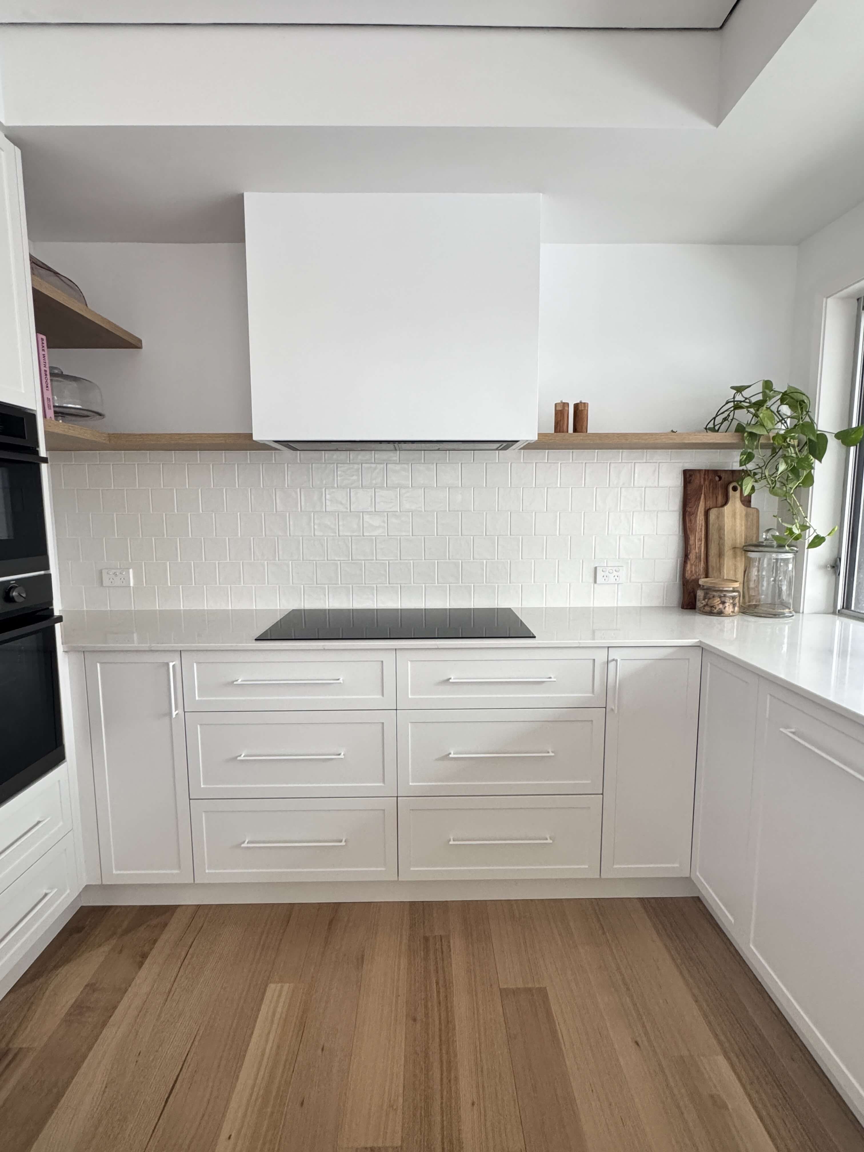 Designer kitchen with premium finishes and open plan layout