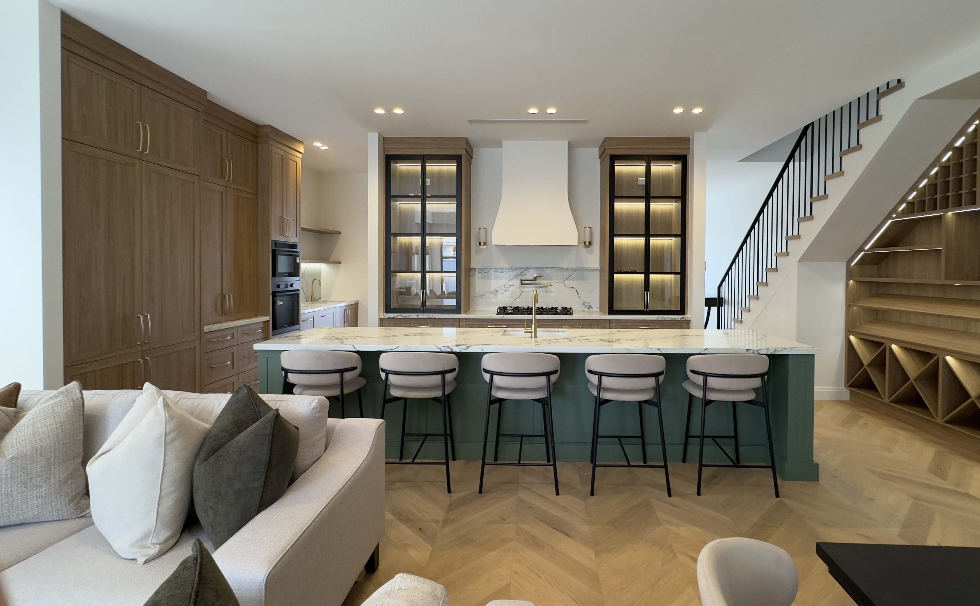 Stylish kitchen with modern design and functional layout