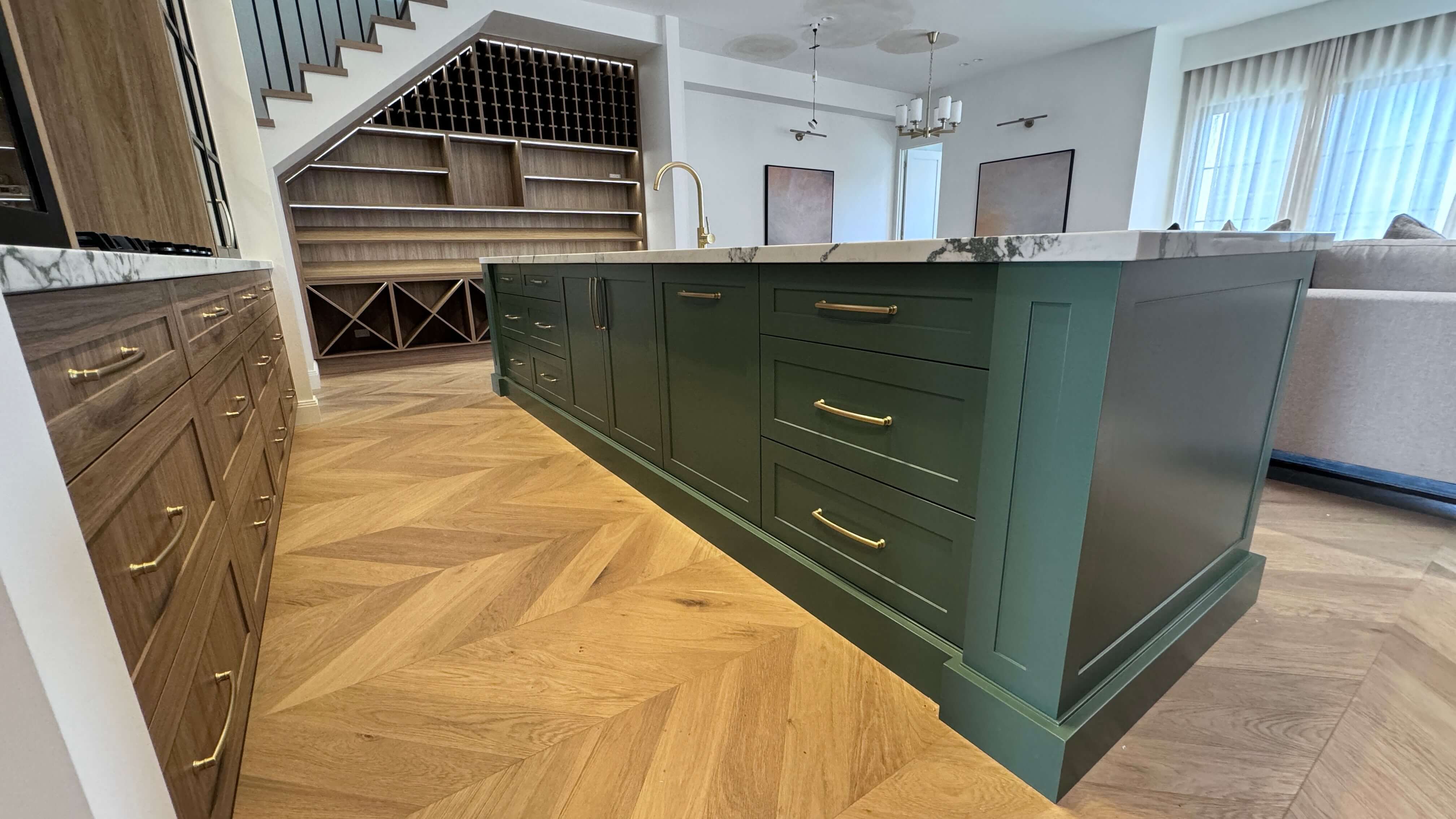 Modern kitchen installation with premium finishes