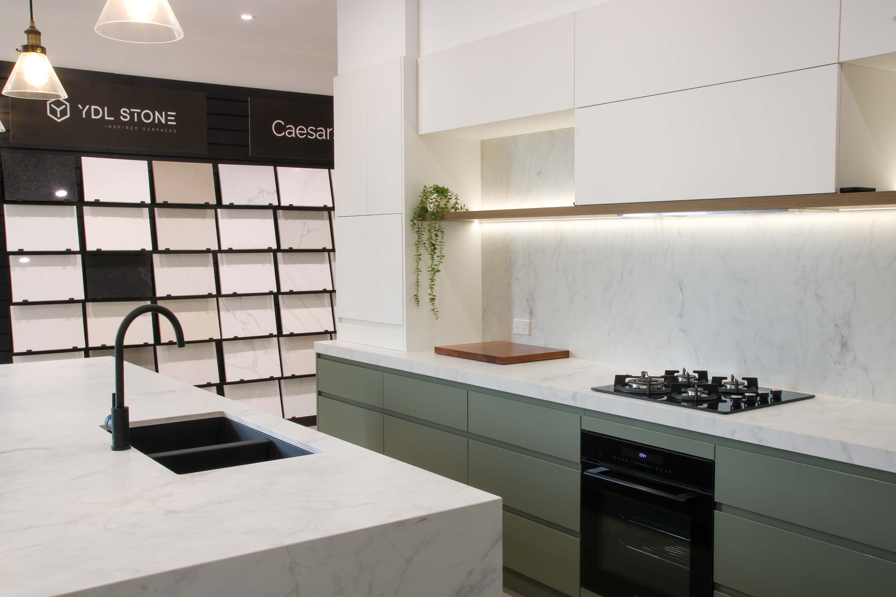 Showroom interior with kitchen and joinery displays