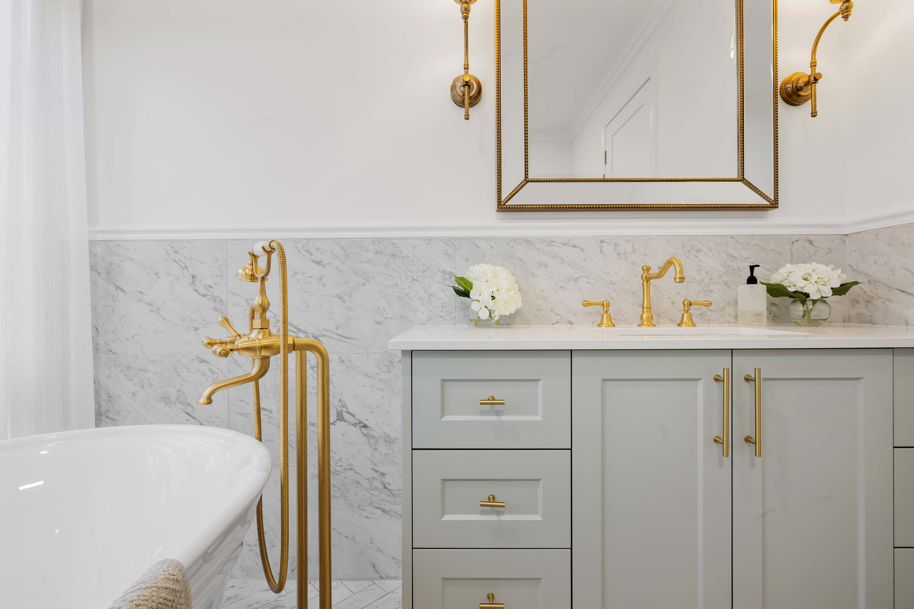 Modern vanity unit with clean lines and premium finishes
