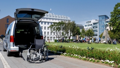 Austurvöllur - a park in Reyjavík city