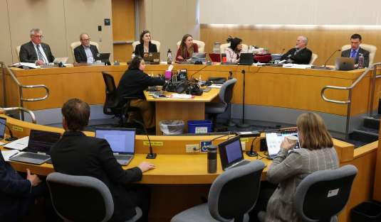 The Sonoma County Board of Supervisors meets in Santa Rosa on Tuesday, Jan. 28, 2025. (Christopher Chung/The Press Democrat)