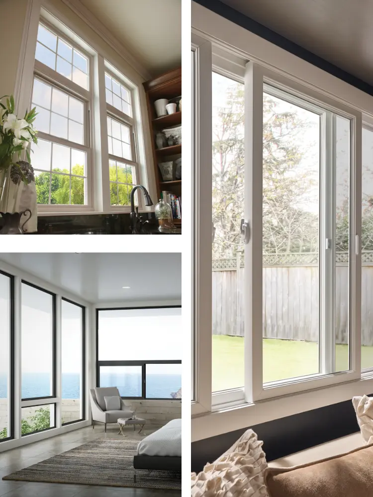 Image of Milgard Vinyl, Aluminum and Fiberglass Windows in Different Operating Styles