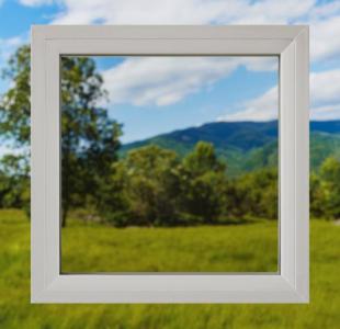 Image of Milgard's Low-E Glass in a Window Frame