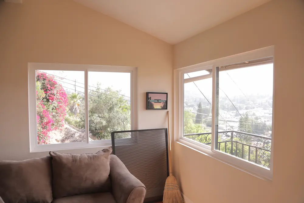 Windows with their screens out for short-term fixes