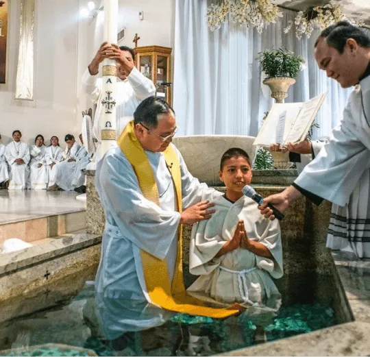 Baptism in action