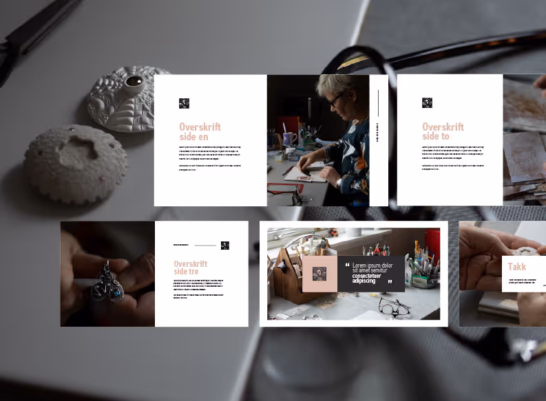 Mal til PowerPoint og presentasjoner. Designet av RåW studio - grafisk design i Nannestad, Jessheim og Eidsvoll