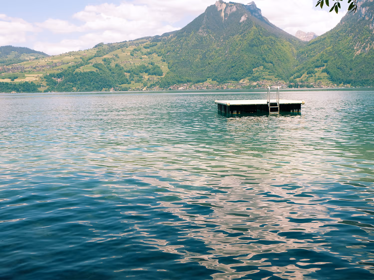 Bains autour du lac de Thoune