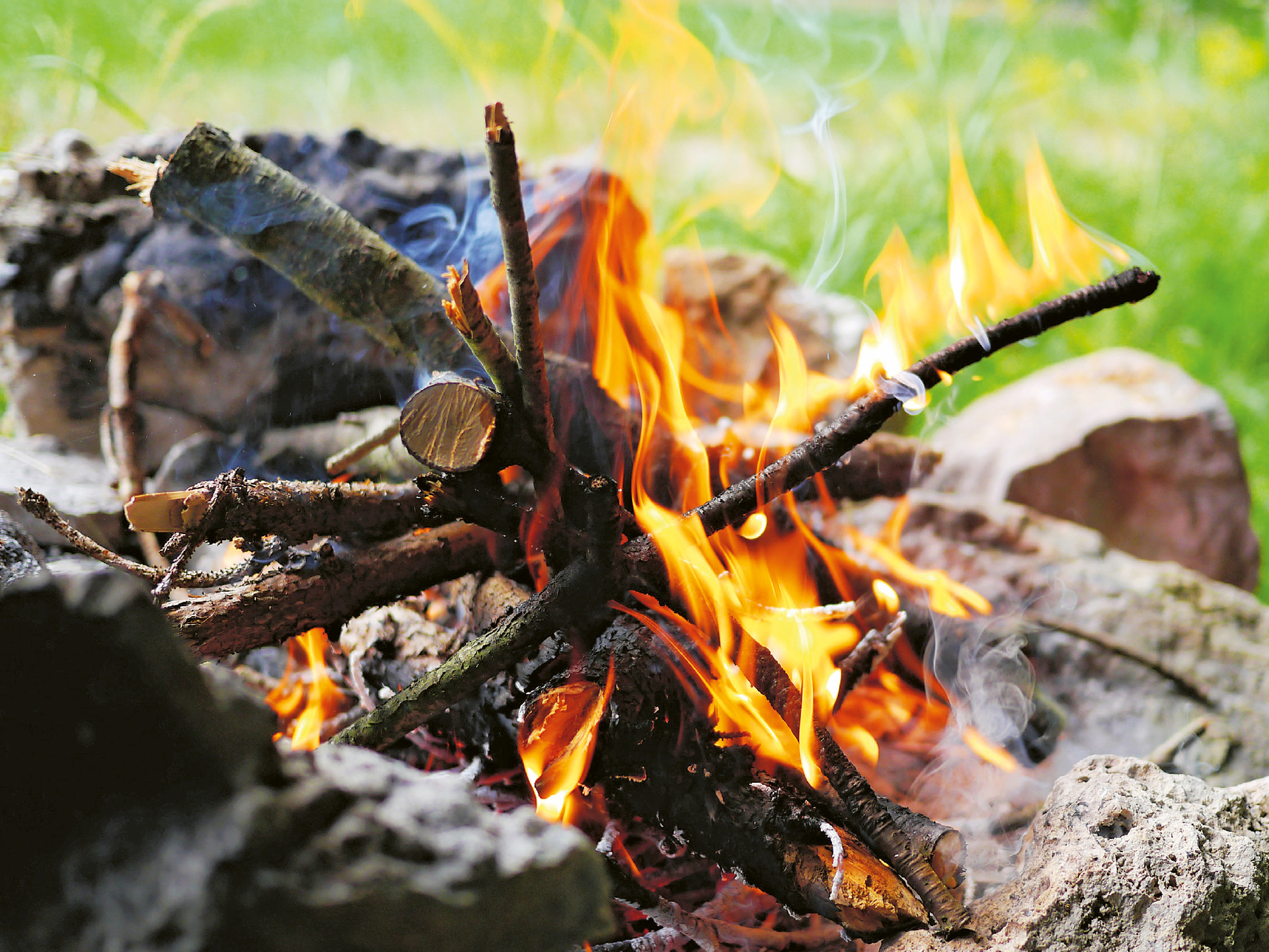 Burning fire