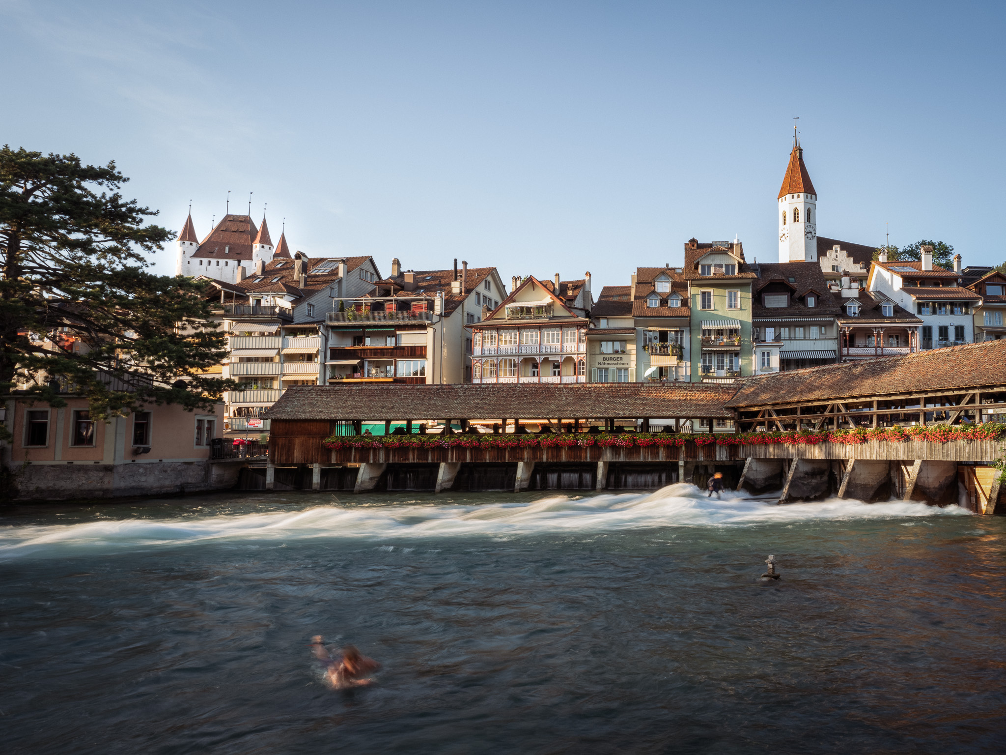 Captains Bar : vue sur la baie de Spiez