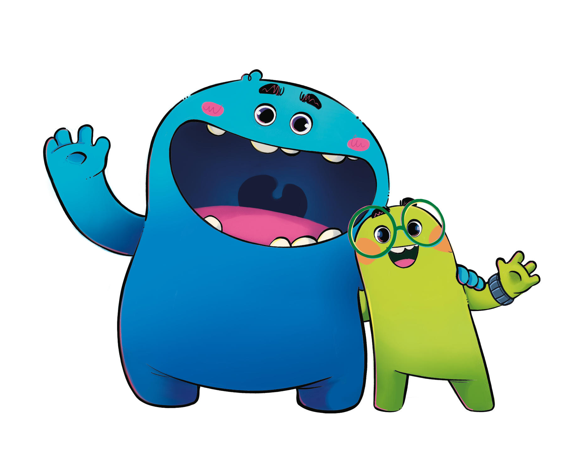 Beega and friend saying hello
