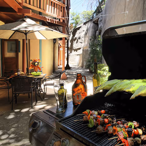 Image of outdoor grill at Eldorado Suites Hotel