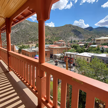 Scenic balcony views at Eldorado Suites Hotel