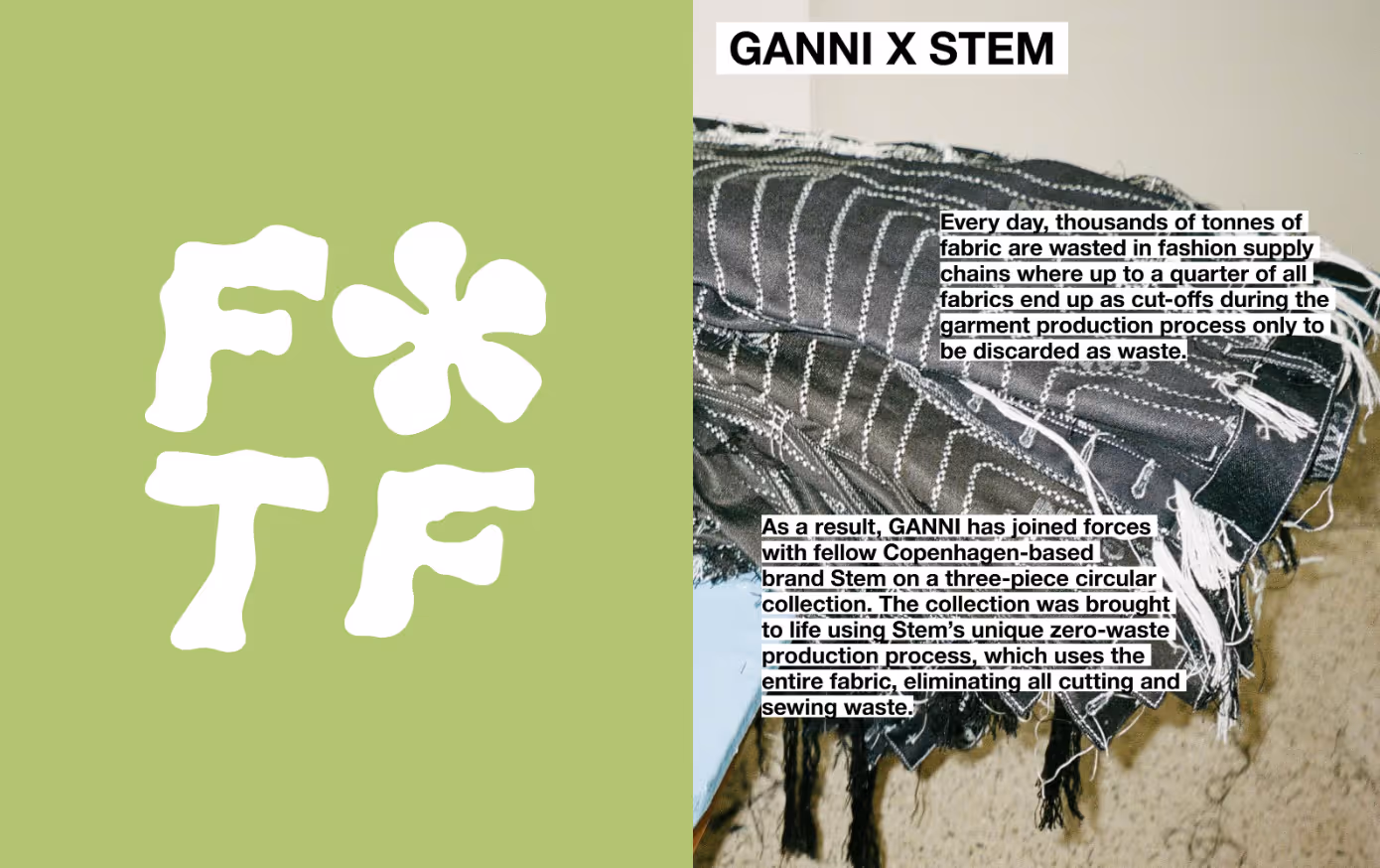 Ganni strebt danach, durch Insetting seine verantwortungsvollste Version zu werden. Bildnachweis: Ganni