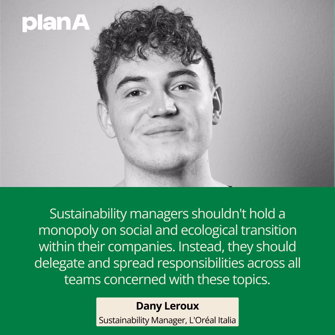 Les responsables du développement durable ne doivent pas être les seuls à porter la transition sociale et écologique au sein de leur entreprise. Ils doivent au contraire déléguer et répartir ces responsabilités entre toutes les équipes impliquées dans ces enjeux.