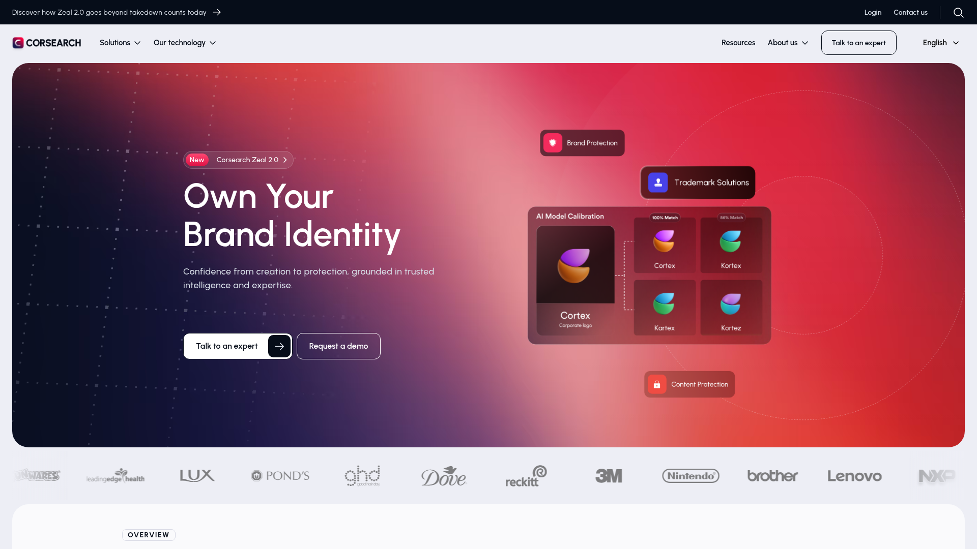 Screenshot of https://corsearch.com