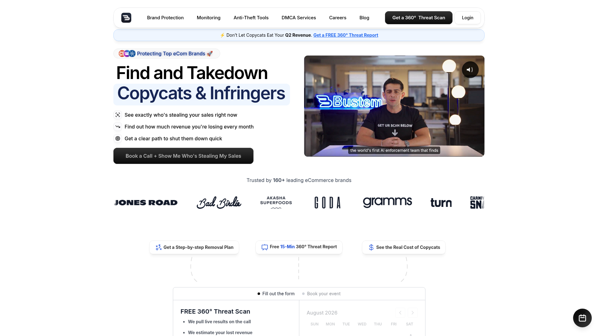 Screenshot of https://www.bustem.com