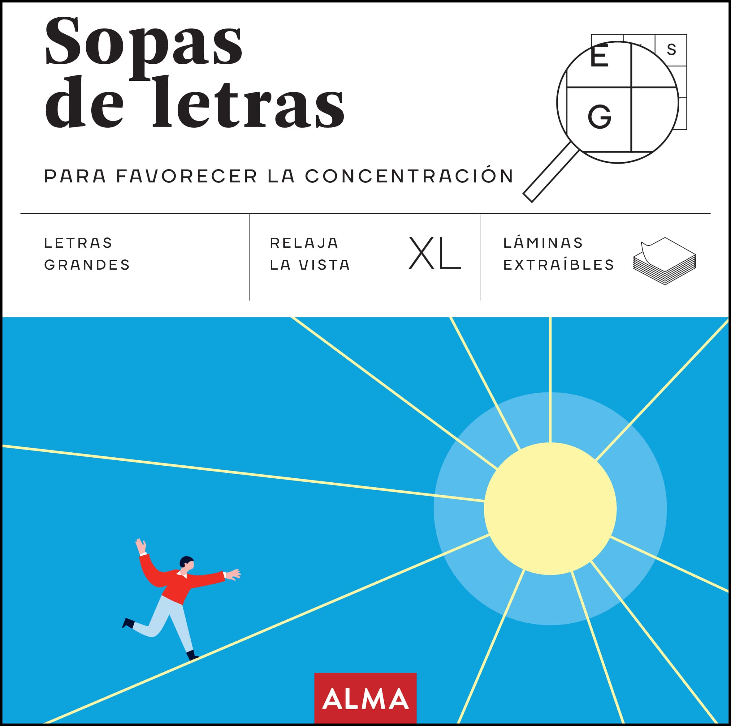 Sopas de letras para favorecer la concentración (Cuadrados XL)