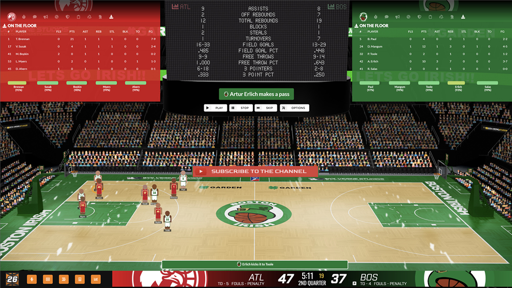 pro basketball gameplay