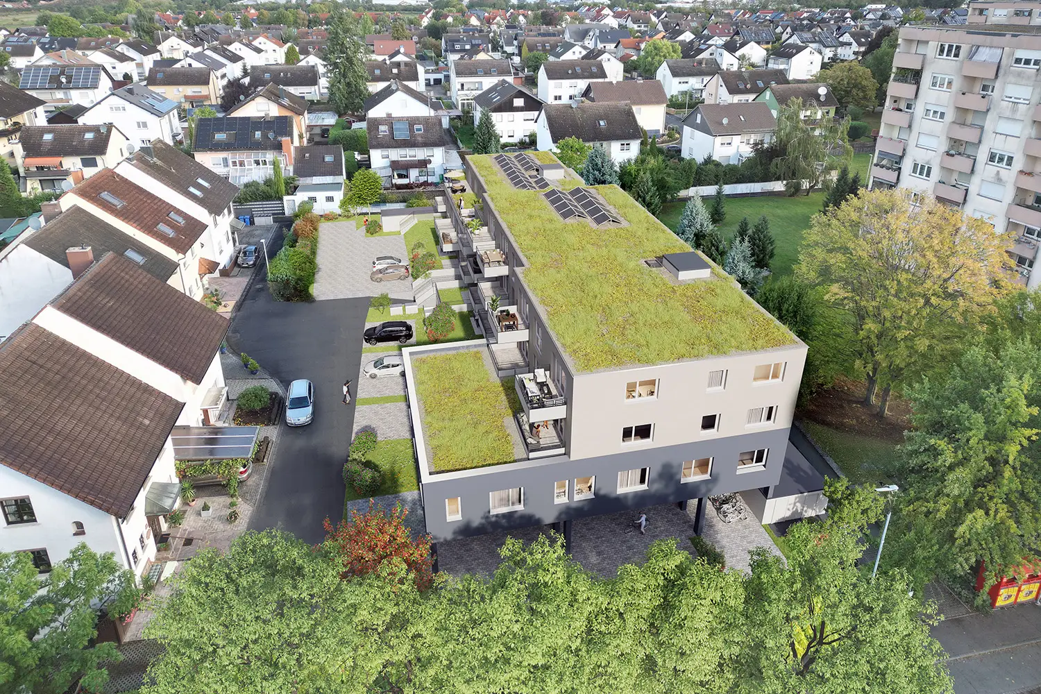 Visualiserung des Bauprojekts "Der Ernsthof" der May-Firmengurppe