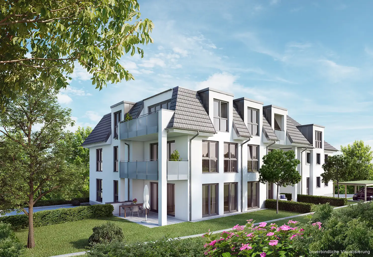 Visualiserung des Bauprojekts "Der Ernsthof" der May-Firmengurppe